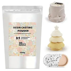 1kg Gypsum Powder, Handmade Mold Casting Kit, Gypsum Cement, Ceramic Gypsum Powder for Crafts, Sculpture, Models, Home Decor