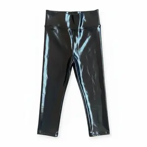Midnight Metal Legging - Kids, High-Waisted Fit, Breathable & Machine Washable, Graphic Love Design, Oversized Leggings for Trendsetters, US Made, 95% Poly 5% Spandex Blend