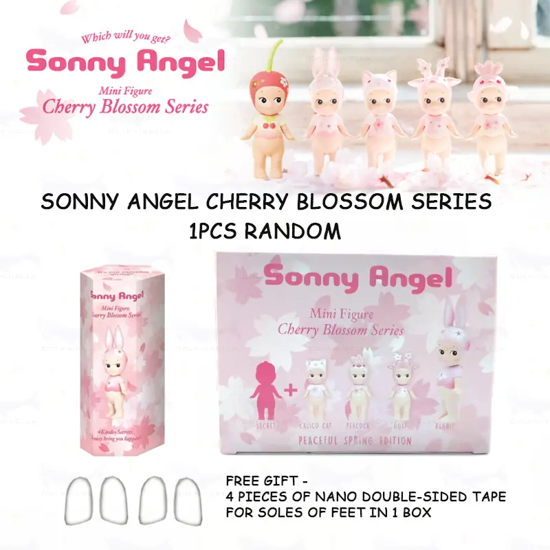 [ Flash Sale ] Sonny Angel Mini Figure Cherry Blossom Series Peaceful Spring Edition – 1 Piece Random Blind Box Cute Collectible Anime Figure & Room Decor