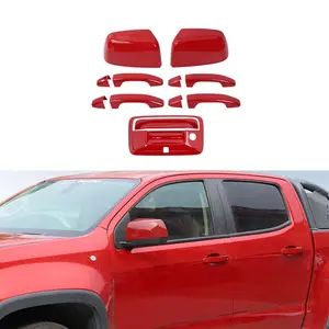 Chrome Exterior Complete Kit - Rearview Mirror Shells, Door Handles, Tailgate Trim Cover for 2014-2022 Chevy Colorado, GMC Canyon