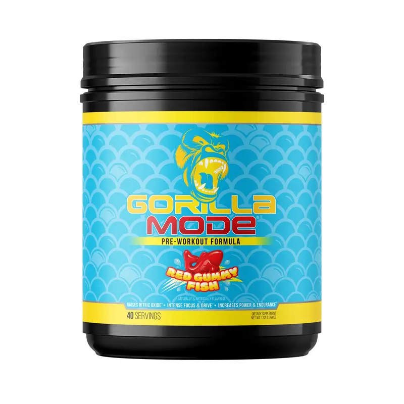Gorilla Mode Pre-Workout - Massive Pumps, Laser Focus, Energy & Power (40 Servings)