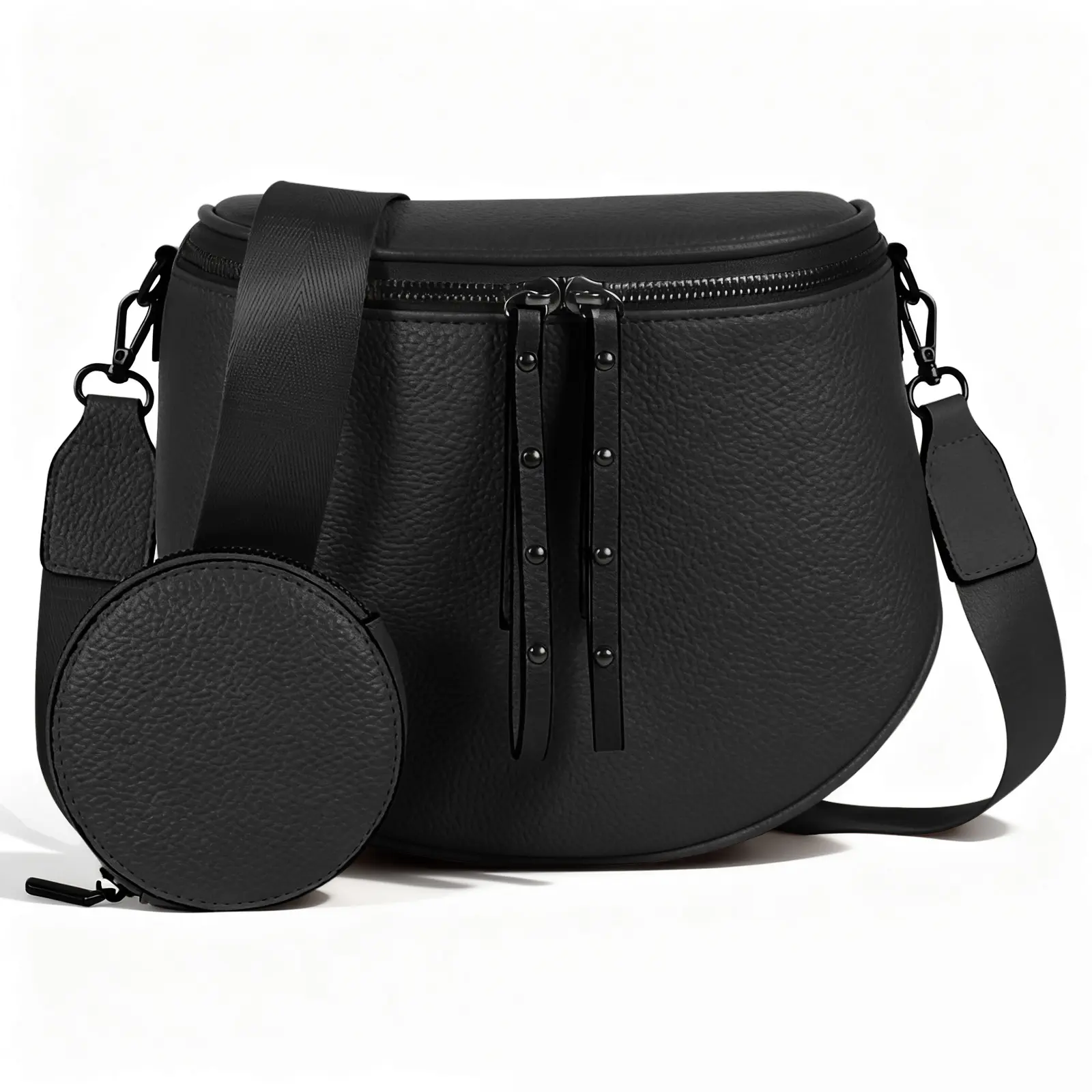 CHERUBEL Large Fanny Pack Crossbody Sling Bags with Adjustable Strap and Coin Purse- Travel Outing Essential, Compact Cosmetic/Personal Item Pouch, Ideal Birthday Gift for Girlfriend, Crossbody Bags For Women, Bags For Women