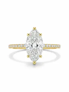 1 PC Marquise-shaped Cubic Zircon Ring, Cubic Zirconia Marquise, for Women Fashion Jewelry for Daily, Festival Party Decor Wedding Engagement Ring Gift for Girlfriend