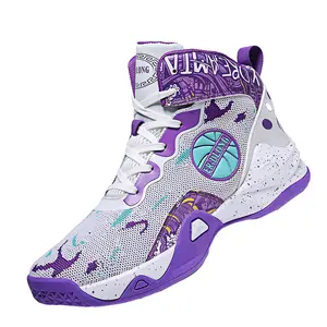 White and Purple Irregular Pattern Random Colors for Left and Right Foot Anti-Slip Characteristics Running Casual Sneakers with Memory Foam Cushioned Insole and Flexible Non-Slip Outsole Runner Sports Shoes Boy Athletic basketball shoes shoes to get
