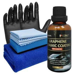 Graphene Ceramic Coating Car Care Product, Professional Top Coat, 50ML Car Wash After Paint Sealant, Ultimate Hydrophobic Protection