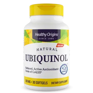 Healthy Origins - Ubiquinol 100mg (Active form of CoQ10) Dietary Supplement Non-GMO - 2 Sizes
