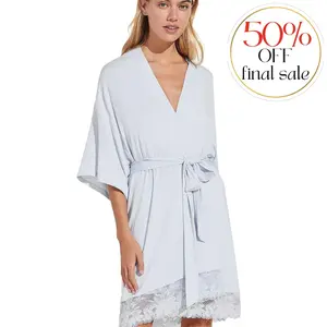 Eberjey Rosalia Robe in Ice Blue  R1974