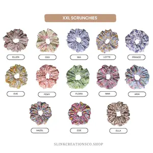 100% cotton floral summer scrunchies, Floral seasonal hair ties for women, Floral hair accessories gift ideas, Summer hair accessories