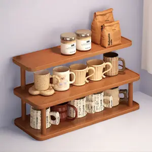 Multi-Layer Desktop Organizer Rack, Simple Design, Ideal for Office and Dormitory, Stores Water Cups and Files, Neat Desk Access