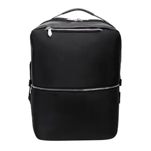 212 MAIN 17 in. U Series East Side Ballistic Nylon 2-in-1 Convertible Laptop & Tablet Travel Backpack with Adjustable Strap, Airflow Mesh, Black Cross-Body Pack