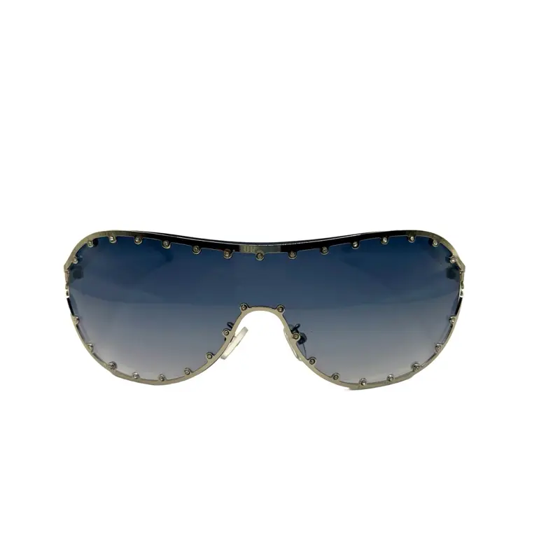 BEAM SUNGLASSES Charlotte uuuAviator Y2K Style with Unique Rivet Detailing and Gradient Lenses