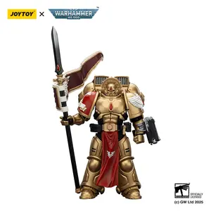 JOYTOY 1/18 Blood Angels Sanguinary Guard Fully Articulated High-Detail Action Figure Set (3 Pieces) - Includes Angelus Boltgun, Encarmine Spear - Ages 12+