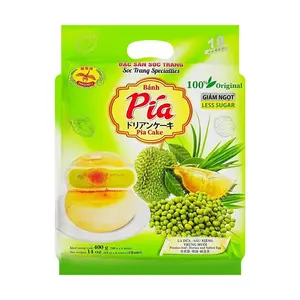 Dragonfly Brand Vietnamese Durian Pastry with Salted Egg Yolk - Reduced Sugar 400g