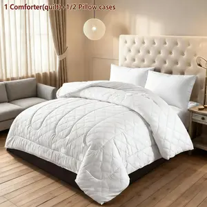 3-Piece Modern Bedding Set, Pure Pattern, 1 Duvet + 2 Pillowcases (without inserts), filled with 200gsm padding, bedding set, all-season quiltSoft Breathable, Digital Print