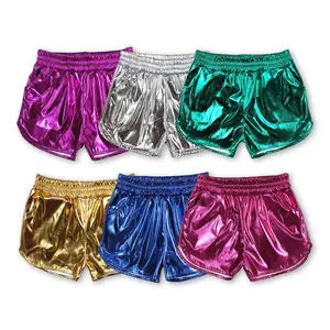 Girl Summer Bottom Colorful Holiday Clothes fake Leather Shorts