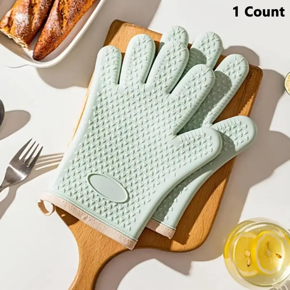 1 Piece Silicone Oven Glove, Heat Resistant Oven Mitt, Kitchen Baking Cooking Tool