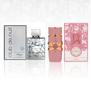 Armaf Silver Club De Nuit & Lattafa Yara elixir Fragrance Set - 3.6oz Premium EDP Sprays, Rich, Elegant Daily Wear Scents