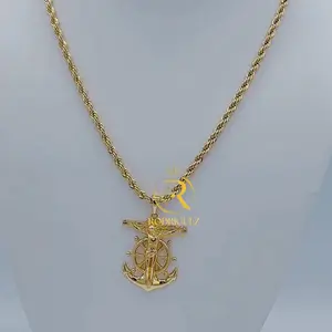 Rodriguezjewelry # 17 Necklace (19 inch) # 1850 Pendant