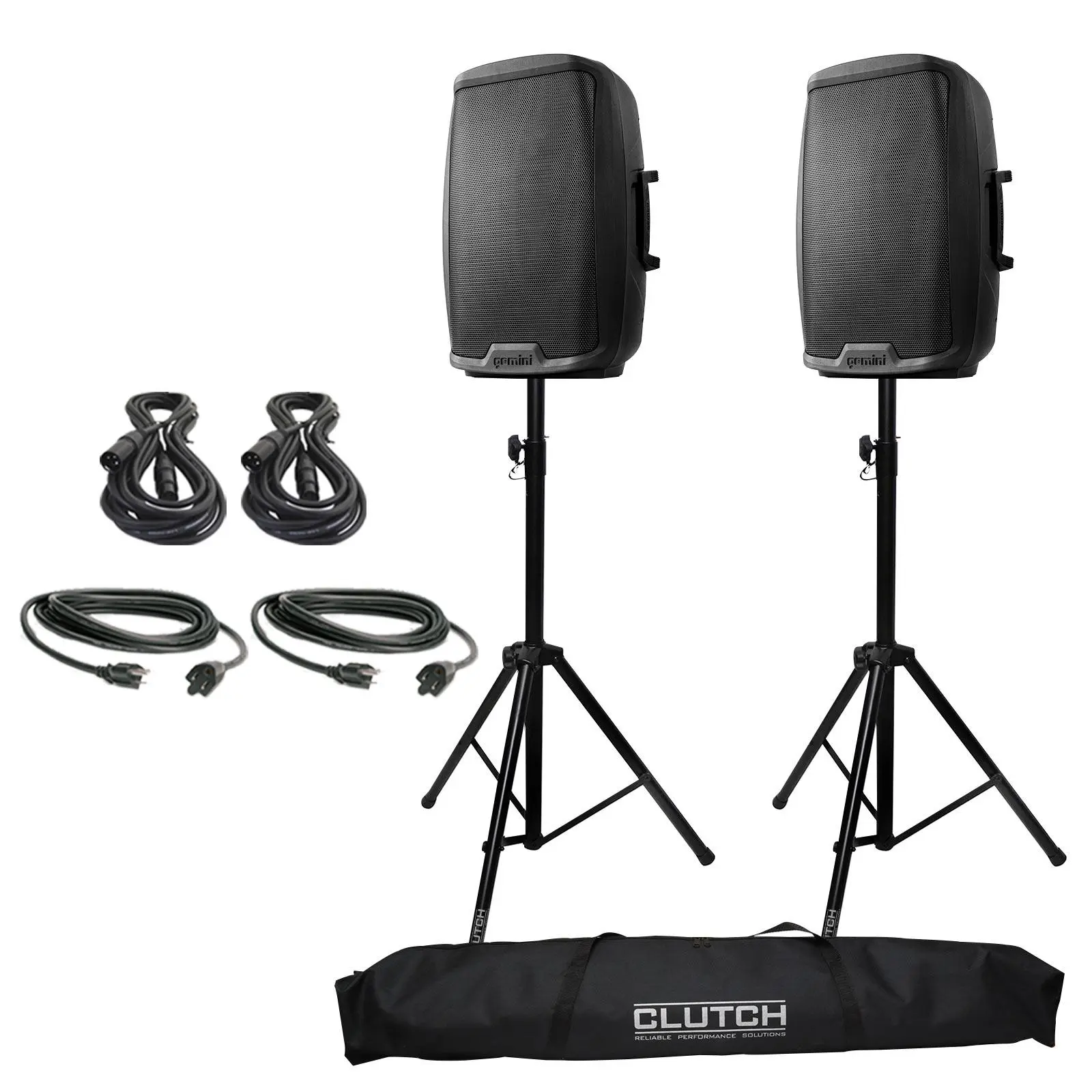 Gemini AS-2115BT Active 15" Loudspeaker Duo Package