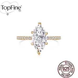 925 Sterling Silver 5#-9# Low Allergy High-Quality Sparkling Teardrop Cut Synthetic Zirconia Inlaid Bridal Wedding Engagement Banquet Promise Ring Women'S Wedding Evening Party Decorative Jewelry Valentine'S Day Gift