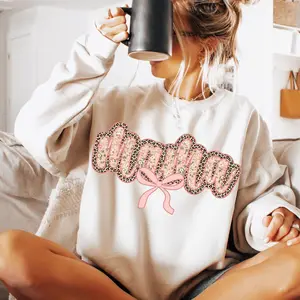 Pink Mama Coquette Bow Shirt, Mama Checkered Tshirt, Mama Varsity Tee, Pink Mama Leopard Tops