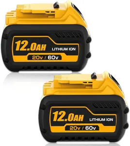 12.0Ah DCB612 Replacement for Dewalt 20V/60V Max Battery DCB606, DCB609-2, DCB606-2, DCB612, Compatible with Dewalt Flexvolt 20V/60V Batteries Cordless Power Tools with LED Indicator