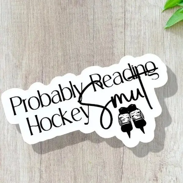 Hockey smut sticker , Kindle Sticker, Bookish Merch Sticker, Booktok Sticker, Smut Reader,Gift for book lover, Water bottle sticker. Laptop Sticker