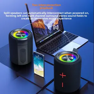 S11plus Model Bluetooth Speakers, 8000mAh ABS Plastic Body, IPX6 Waterproof, Fabric Cover, Powerful Bass, Vibrant Colors, Portable Wireless Audio, Smartphone-Compatible, Interconnection Playback