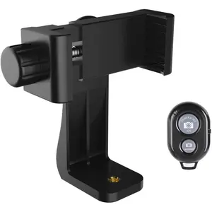 Cell Phone Tripod Mount with Remote, Phone Holder Adapter Selfie Monopod with Adjustable Clamp for  16 15 14 13 12 11 Max Pro Phone X XR Xs 6 7 8 P,