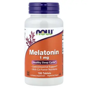 NOW Foods Melatonin, 1 mg, 100 Tablets