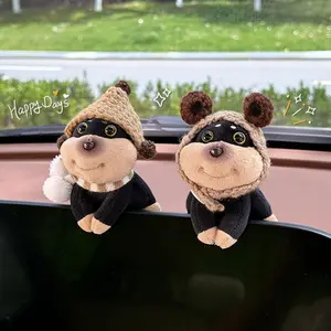 Cute Cartoon Dog Car Decor, Dashboard Ornament for Men & Women, Vehicle Interior Accessories Gift, Car Desk Decoration