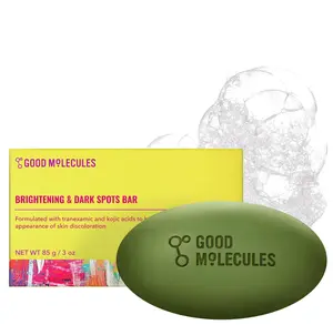 Good Molecules Brightening & Dark Spots Bar - Soap Free Face and Body Bar - Tranexamic, Kojic Acids and Niacinamide to Target Dark Spots - Skin Care