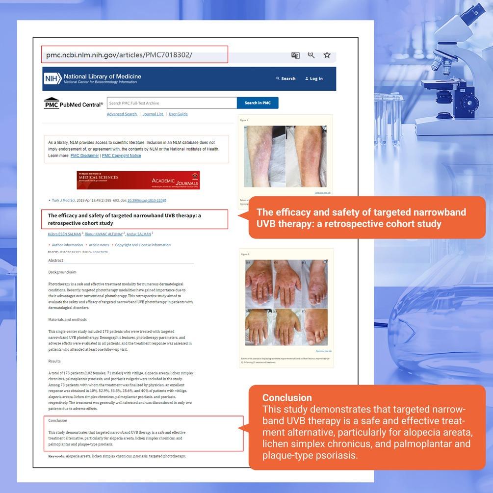 ZJZK 9 Diodes 308nm UVB Excimer Phototherapy Device, 55mW/cm² High Energy Density, Handheld Blue Light Skin Treatment, Targeted Therapy for Vitiligo, Psoriasis, Eczema, Atopic Dermatitis, Portable Home Use for Skin Disorders