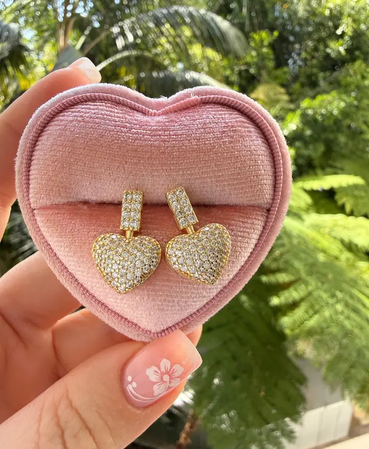 Puffy Heart Earrings