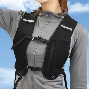 Lightweight Sports Vest with Multifunctional Portable Storage Bag, Trail Running Backpack for Outdoor  Sport, Unisex Fitness Hiking Running Gear adjustable chest strap