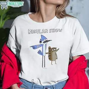 [SALE UP TO 30%] + [FREE SHIP] Regular Show Mordecai and the Rigbys Unisex Cotton T-Shirt, TV Show