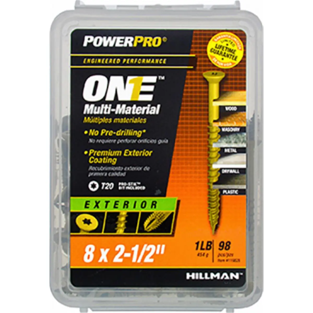 PowerPro Hardware #8 x 2.5 in Bronze Epoxy Coated Exterior Construction Screws, Flat Head Star Drive with Tool Bit, 91-Pack, Construction Tools, Home Repair Tools