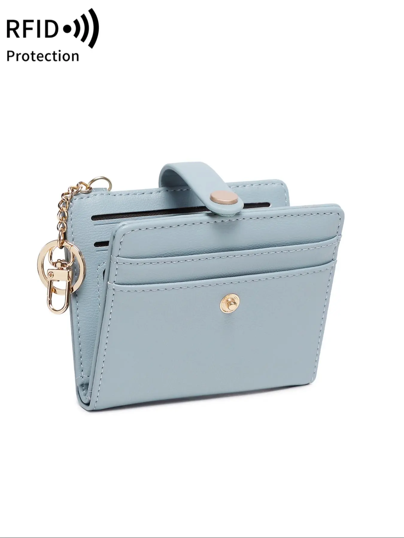 Women's Solid Color Zipper Wallet, Fashionable PU Leather Card Carrying Holder, Casual Versatile Wallet for Daily Use, Minimalist Card Holder, Credit Card Holder