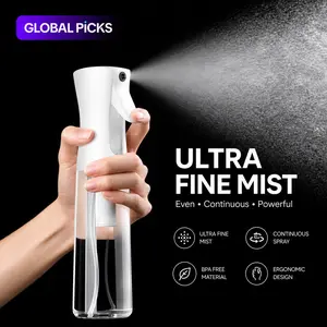 6.76Oz Ultra-Fine Continuous Water Spray Bottle, Handheld Mister for Steamer Iron and Fabric Steamer, Setting Spray and Furniture or Hair Styling Water Sprayer for Home and Travel baskets