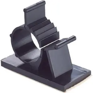 25 count UVB Plastic Kwik Clips Black Adhesive Backed Nylon Wire Adjustable  Clips Adhesive  Management Clips Adjustable Clamp