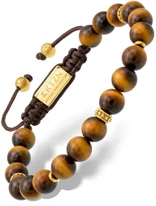 RTZN Men's Tiger’s Eye Beaded Bracelet - Mykonos