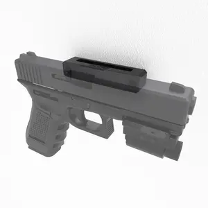 MagTEX High-Profile Magnetic Handgun Wall Mount Organiser Pad - Storage Accessories, Non-Slip, Non-Scratch, 3.5x0.75in, Strong Magnetic Hold, Steel-Compatible Indoor Wall Mounted Storage