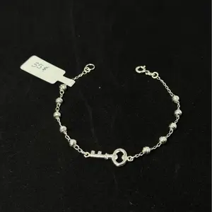 Esclava con diseño de una llave plata 925 - 7 inch