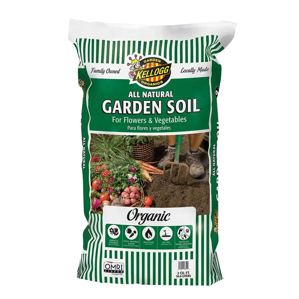 All Natural Garden Soil, Organic Soil For Flowers and Vegetables 2 cu. ft