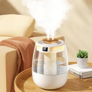 J10 1.3L Humidifier for Bedroom - Digital Display & Auto Shut-Off, 12H Quiet Cool Mist for Large Room, Baby Nursery, Office, Skin Care, White