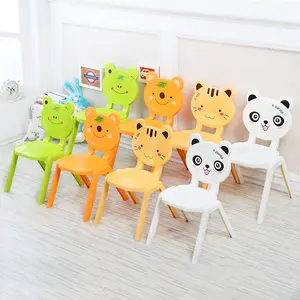 Kids Cartoon Chair, Cute Animal Design Plastic Toddler Chair, Sturdy & Lightweight, Playroom & Classroom Use, Must-Have for Kids’ Sitting & Activities