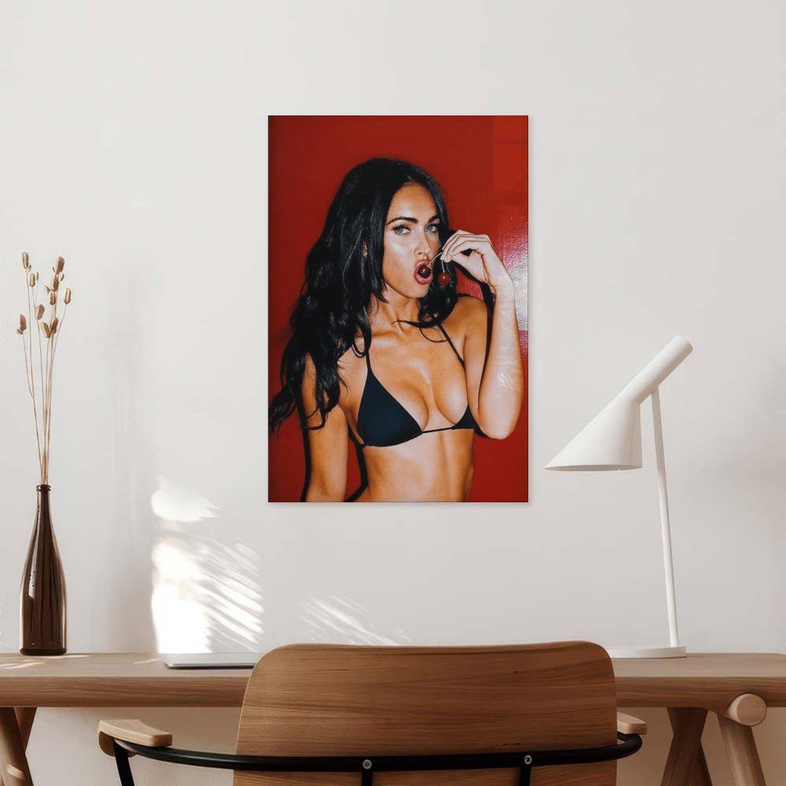 Sexy Megan Fox Poster, Iconic Celebrity Art Print, Bold Wall Decor For Fans, Gift For Him