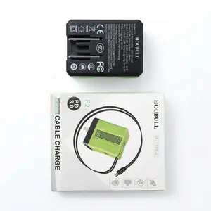 HOUBULL Smart Charger, 2-in-1 Gan 120w Fast Charger, 2 in 1 Gan Charger, Retractable Wall, All in 1 Foldable Plug for Most Models, Fast Charging Power Adapter for Smartphone Portable