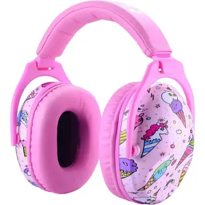 3C9-HPS023 Ear Protection-SNR 27dB Safety Earmuffs Durable Composite Material Hearing Protector  Noise Cancelling Headphones - Pink Ice Cream