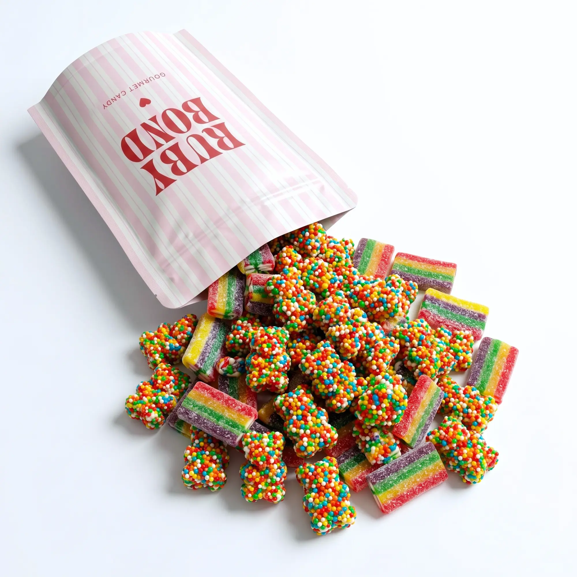 Ruby Bond The Sprinkle Edit Rainbow Sprinkle Crunch Gummy Candy Mix Inspired by the internet's obsession with sprinkle-covered cake